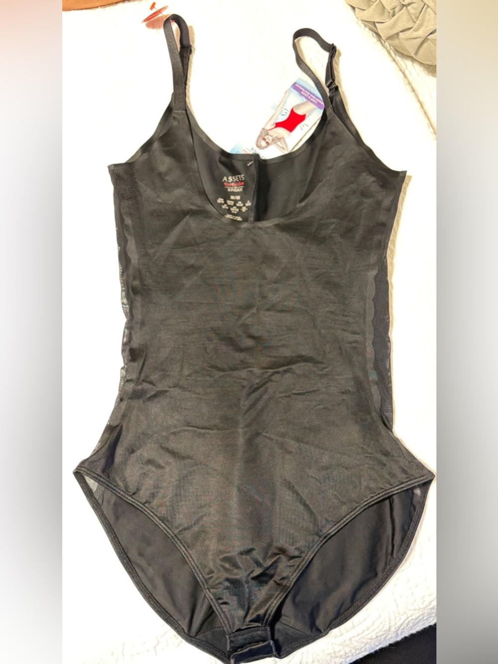SPANX Black Scoop Neck Shapewear Bodysuit